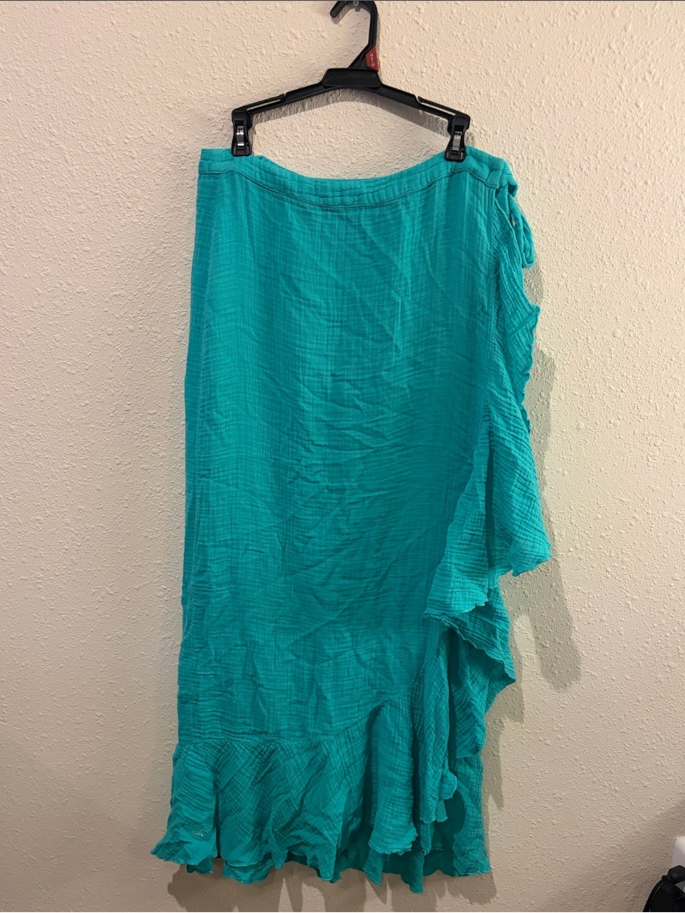 Felicite Teal Ruffle Wrap Maxi and Matching Tube Top
